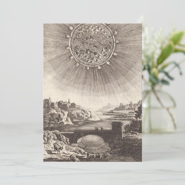 Astronomie Antique Ciel avec Soleil par Allain Mal (Debout devant)