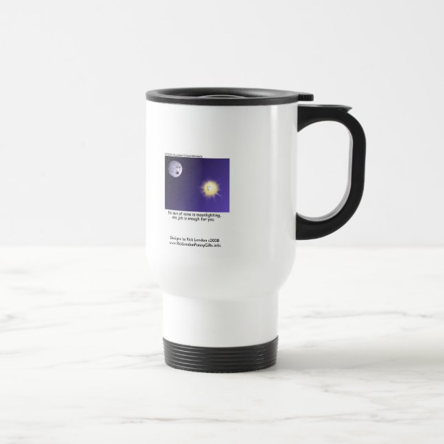 Astronomie Lune Dessin Drôle Mug Voyage (Droite)