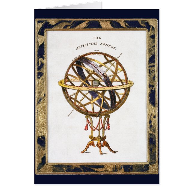 Astronomie Vintage, Sphère Artificielle ou Armilla (Devant)