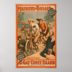 "At gay Coney Island" Poster de la comédie musical