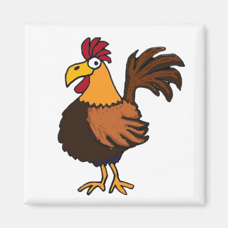 AT- Magnet de coq funky