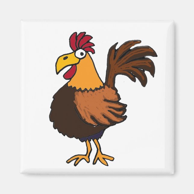 AT- Magnet de coq funky (Devant)