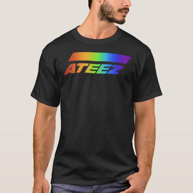 Ateez Rainbow Logo Classic T-Shirt (Devant)