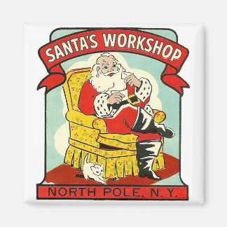 Atelier de père Noël Pôle Nord N.Y. - Magnet