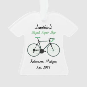 Atelier de réparation de vélos Ornement de Noël