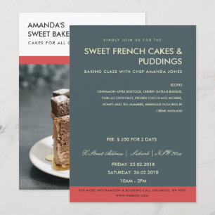 ATELIER MODERNE GRAY RED PHOTO ATELIER INVITATION 