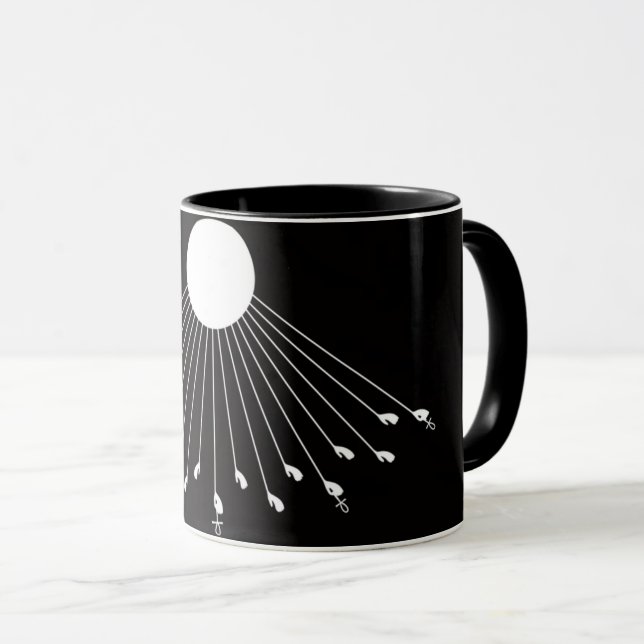 Aten le vrai symbole de Dieu tasse à café (Devant droit)