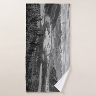 Athabasca Lookout, Monochrome Scenery Photography