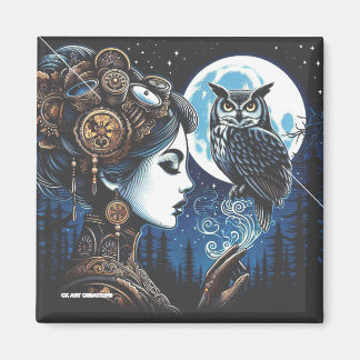 Athena et son hibou Magnet