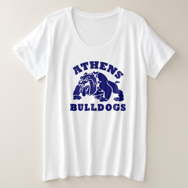 Athènes Bulldogs plus t-shirt de taille (Design devant)
