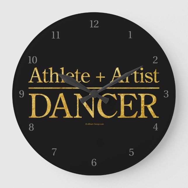 Athlète + Artiste = Danseur Grande Horloge (Recto)