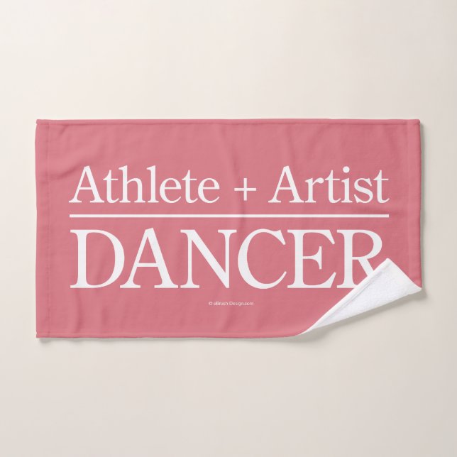 Athlète + Artiste = Ensemble de serviettes de bain (Serviette à main)