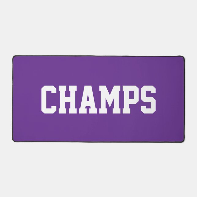 Athlétique Cool CHAMPS Texte Blanc Sur Violet Roya (Recto)