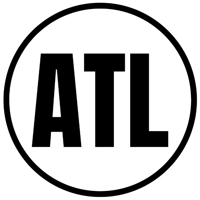 ATL - Autocollant rond classique Atlanta (Créateur téléchargé)