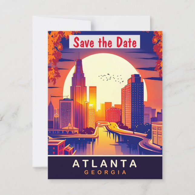 Atlanta, Géorgie, Carte postale de voyage,  (Devant)