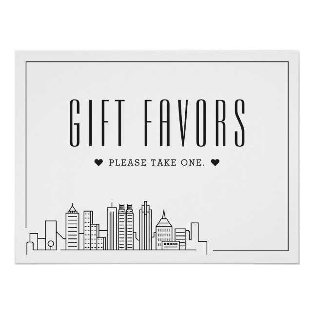 Atlanta Mariage | Votre Affiche de Mariage avec Te (Devant)