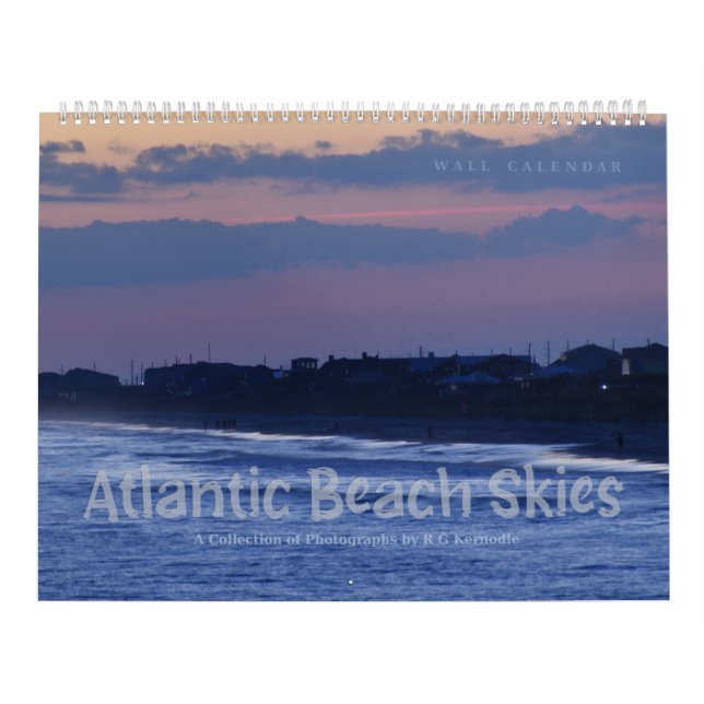 Atlantic Beach Skies Calendrier du mur de douze mo (Protection)