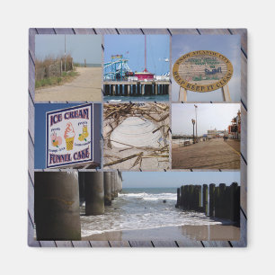 Atlantic City - aimant de collage de photo