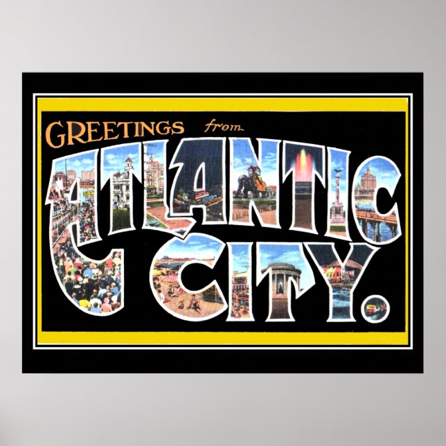 Atlantic City Vintage Poster (Devant)