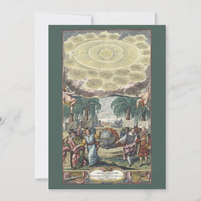 Atlas Coelestis par Doppelmaier, Astronomie Vintag (Devant)