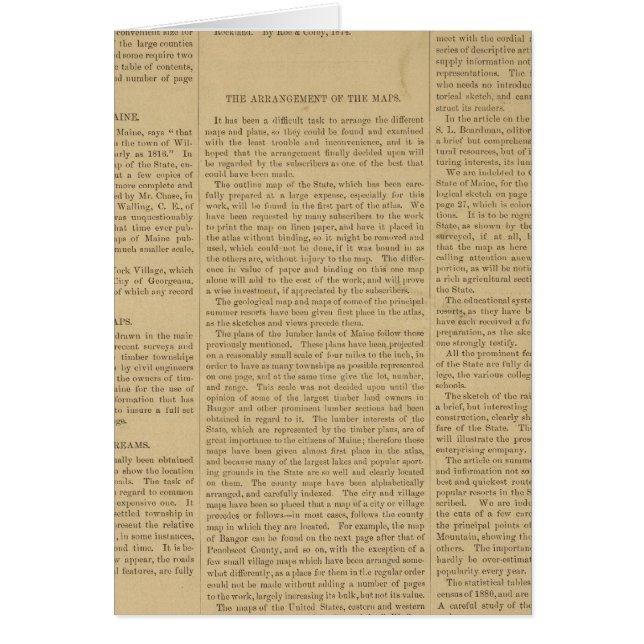 Atlas de préface de l'état du Maine (Devant)