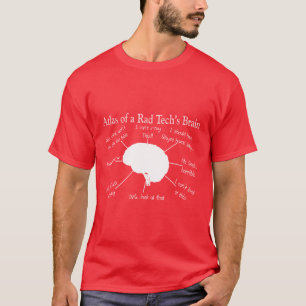 Atlas de T-shirts drôle du cerveau d'une