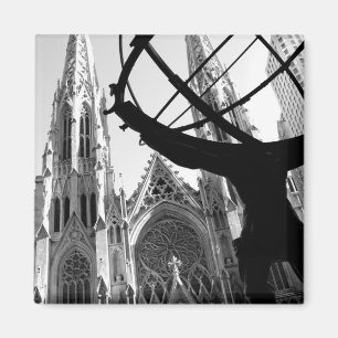 Atlas et cathédrale de St Patrick : Aimant de NYC