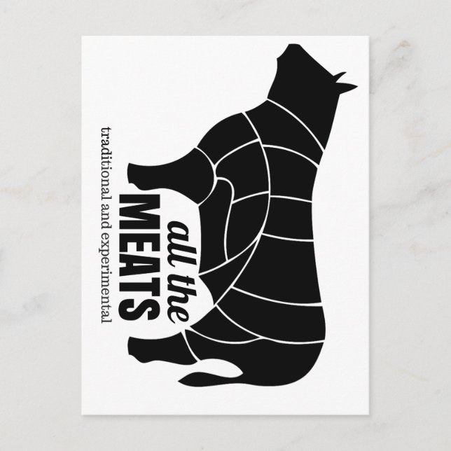 ATM - Carte postale Badge Beefy (Devant)