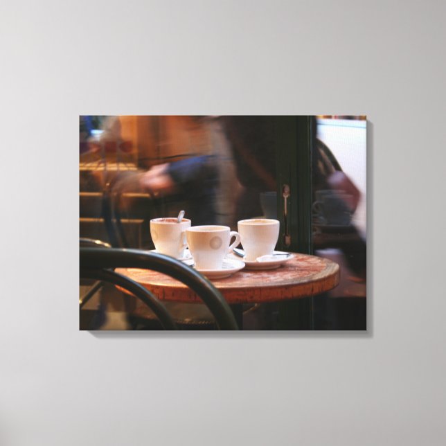 Atmosphère parisienne Café invité ou toile fantôme (Recto)