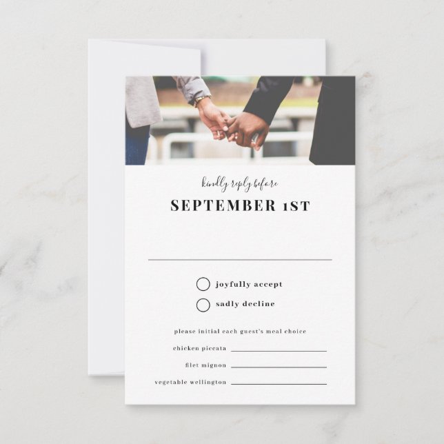 Atmosphère Réponse photo avec le choix du repas (Devant)