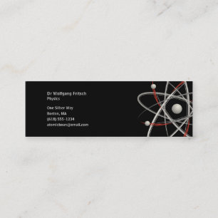 Atome - carte de visite de scientifique