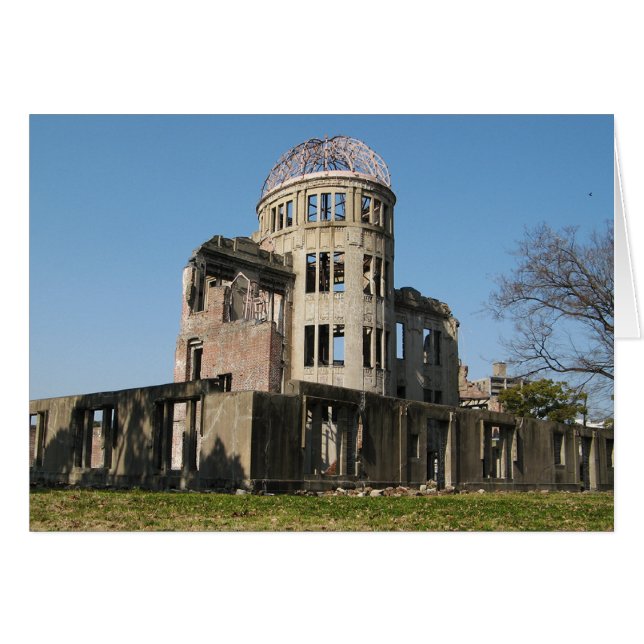 Atomic Bomb Dome, Hiroshima, Japan Greeting Card (Devant horizontal)