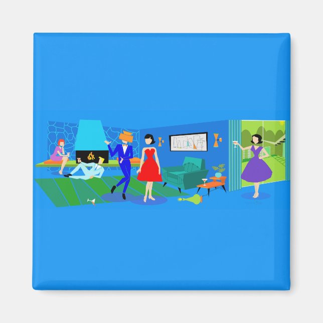 Atomique Palm Springs Cocktail Party Magnet (Devant)