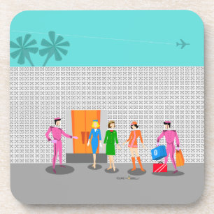 Atomique Palm Springs Stewardess dessous de verre