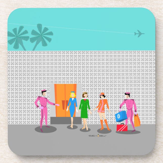 Atomique Palm Springs Stewardess dessous de verre  (Devant)