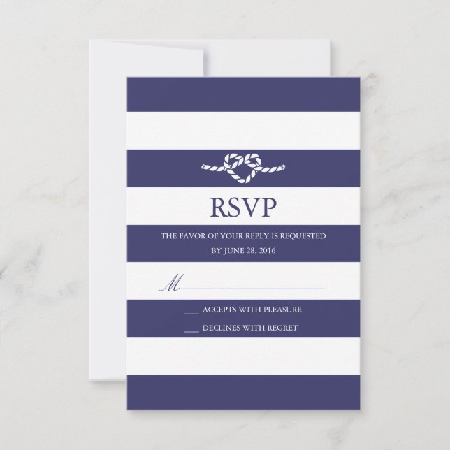 Attache Le noeud | Carte de réponse (Devant)