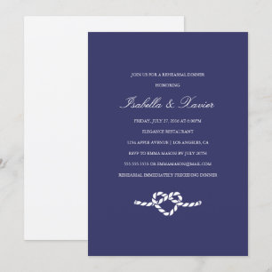 Attache Le noeud   Invitation au dîner de répétiti