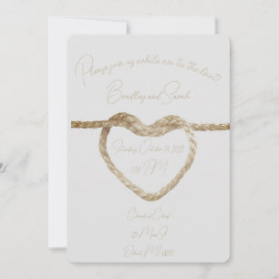 Attachez le Nœud - Invitation de Mariage