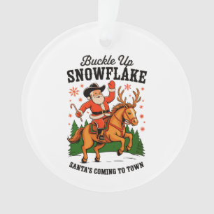Attachez votre ceinture Snowflake Rodeo Cowboy Pèr