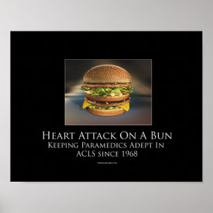 Attaque Cardiaque Sur Un Poster Motivationnel