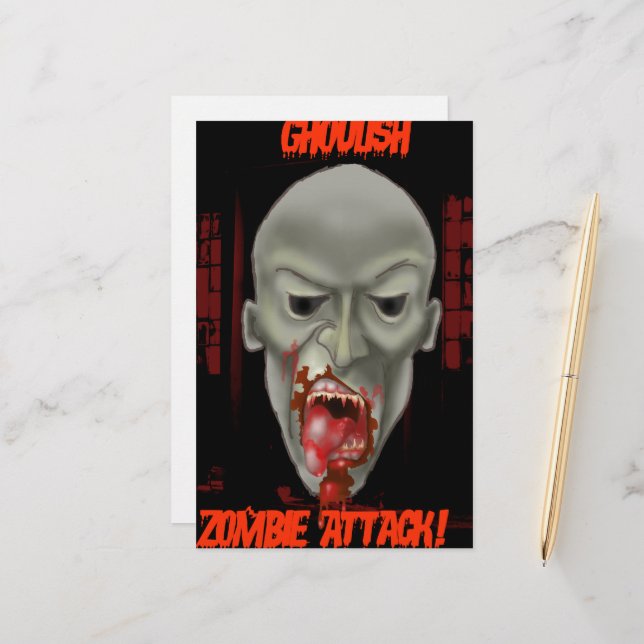 Attaque de Ghoulish Zombie (Devant/Arrière en situation)