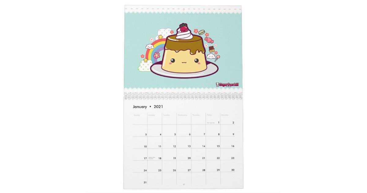 calendrier kawaii 2021