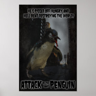 Attaque du pingouin géant ! Poster de film faux