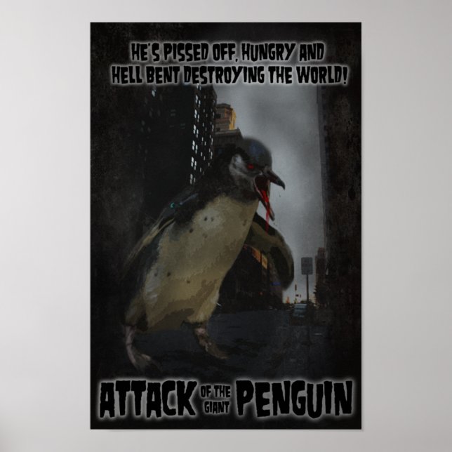 Attaque du pingouin géant ! Poster de film faux (Devant)