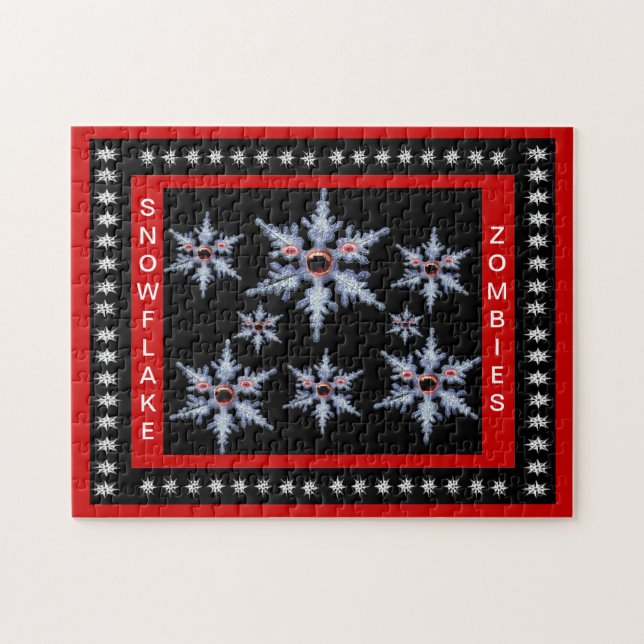 Attaque du Puzzle des Zombies du flocon de neige (Horizontal)