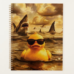 Attaque Épique de Requin avec un Canard en Caoutch