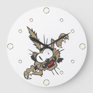 Attaquer Kitty Horloge murale