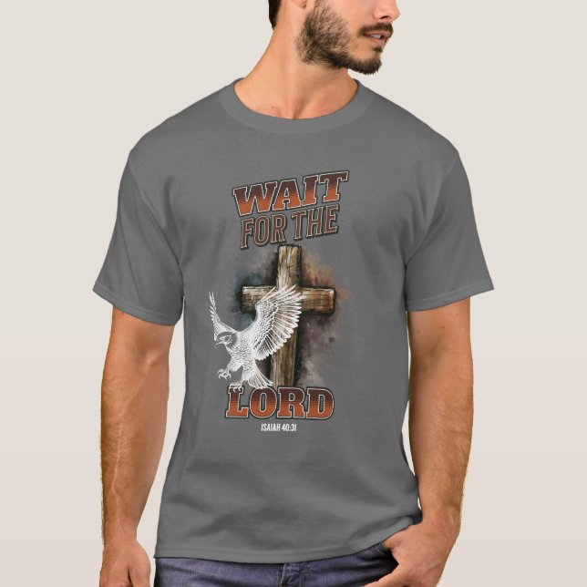 Attendez L'Éternel Ésaïe 40:31 T-shirt (Devant)