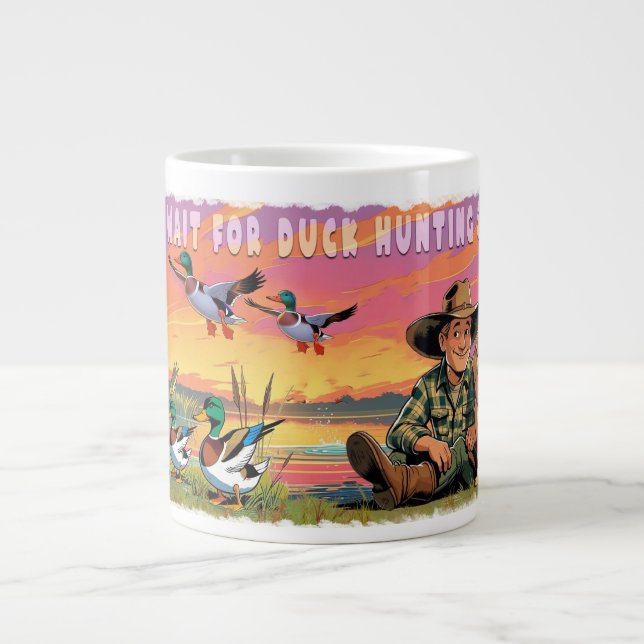 Attendons la Mug de la saison de chasse au canard (Devant)