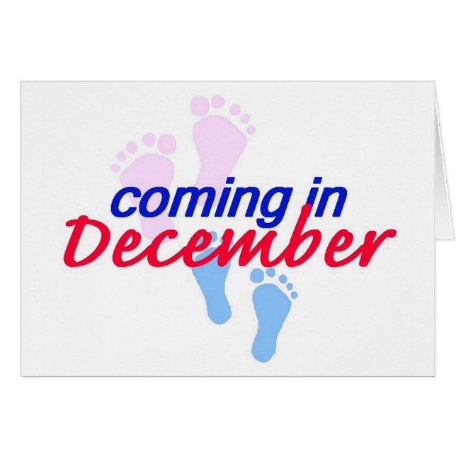 Attendre la carte de DÉCEMBRE (Devant horizontal)